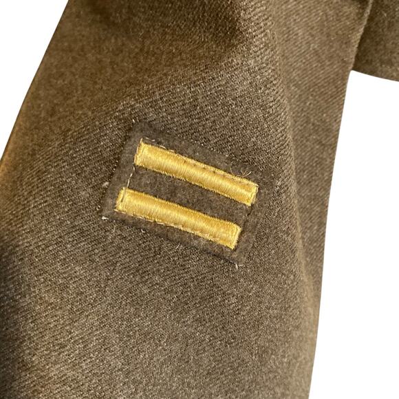 Vintage US Army 40s Olive Drab Green Uniform Jacket Button Fly Wide Leg Pants 38 - Picture 9 of 16